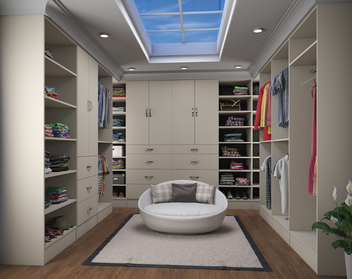 custom pantries and closet with beverage bar